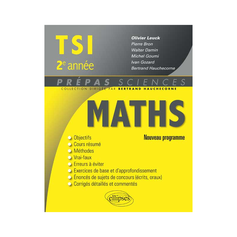 Mathématiques TSI-2 programme 2014