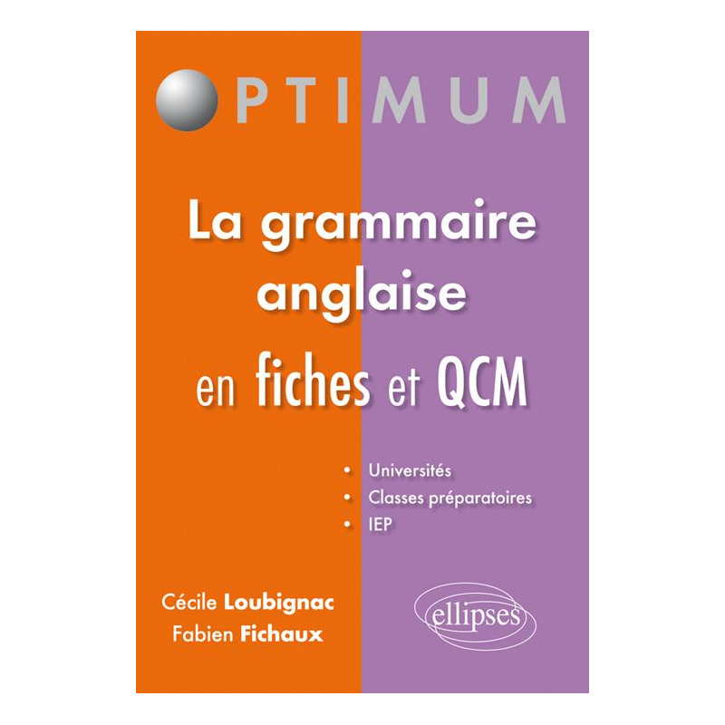 La grammaire anglaise en fiches et QCM