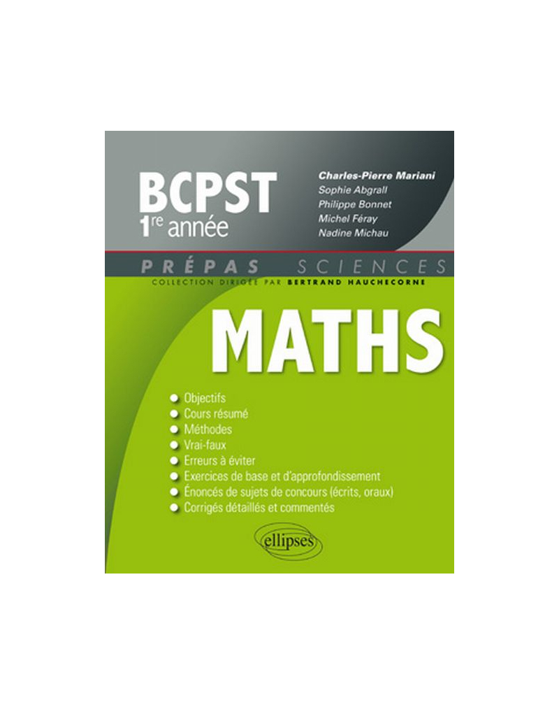 Mathématiques - BCPST 1re année