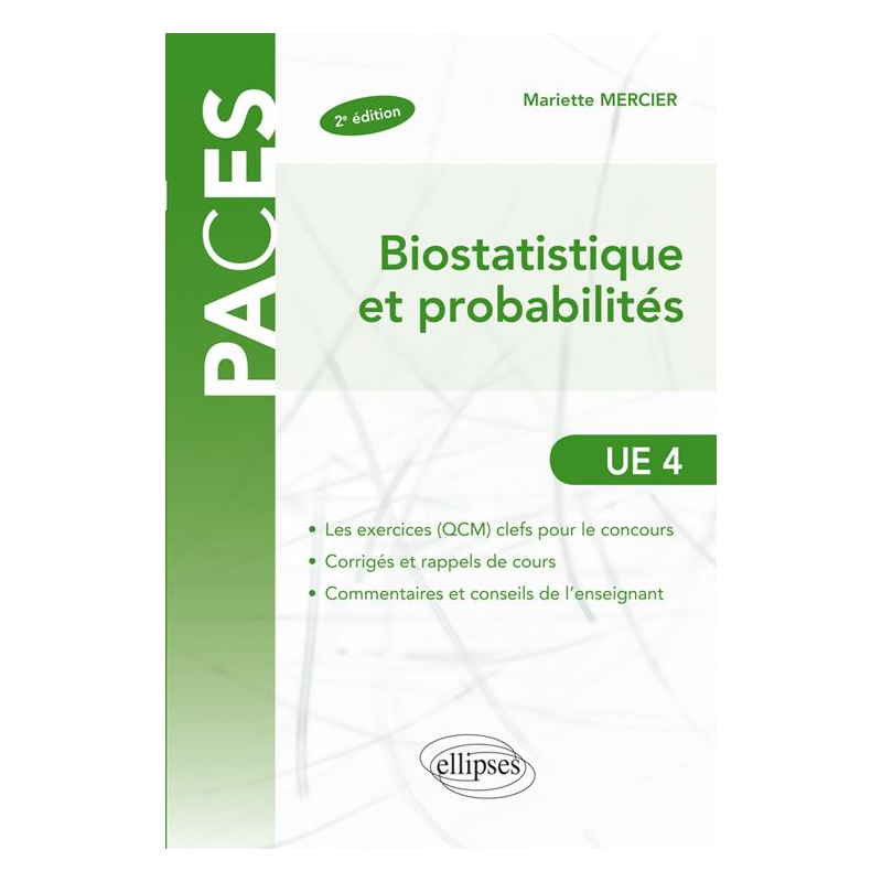 UE4 - Biostatistique et probabilités - 2e édition