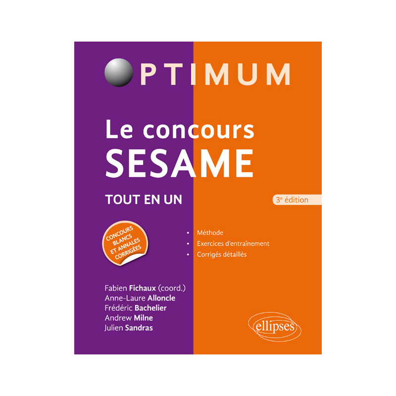 Le concours SESAME - 3e édition