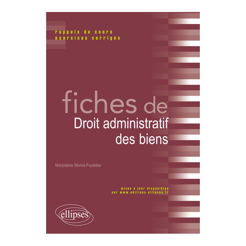Fiches de droit administratif des biens