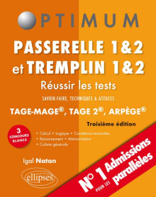 Réussir les tests aux concours Passerelle 1&2 et Tremplin 1&2 - 3e édition
