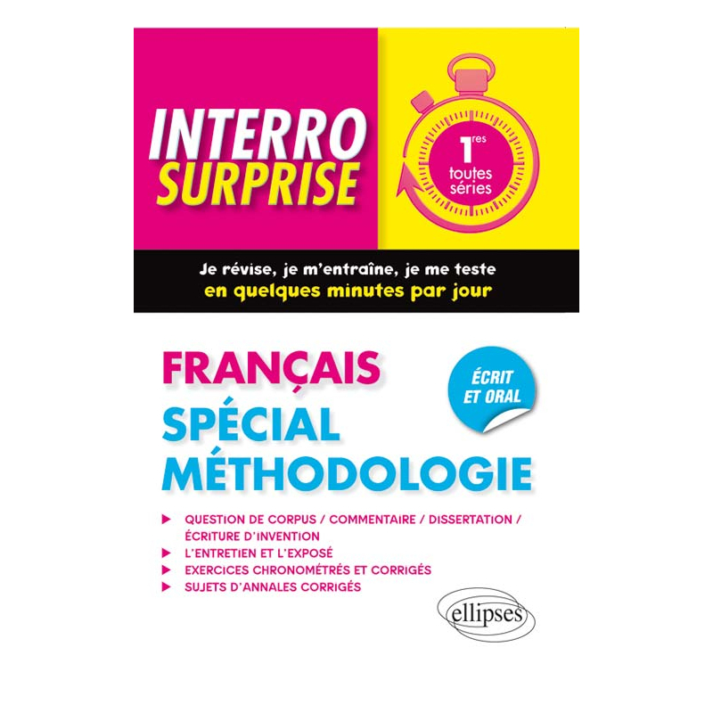 Français  - Première. Spécial méthodologie
