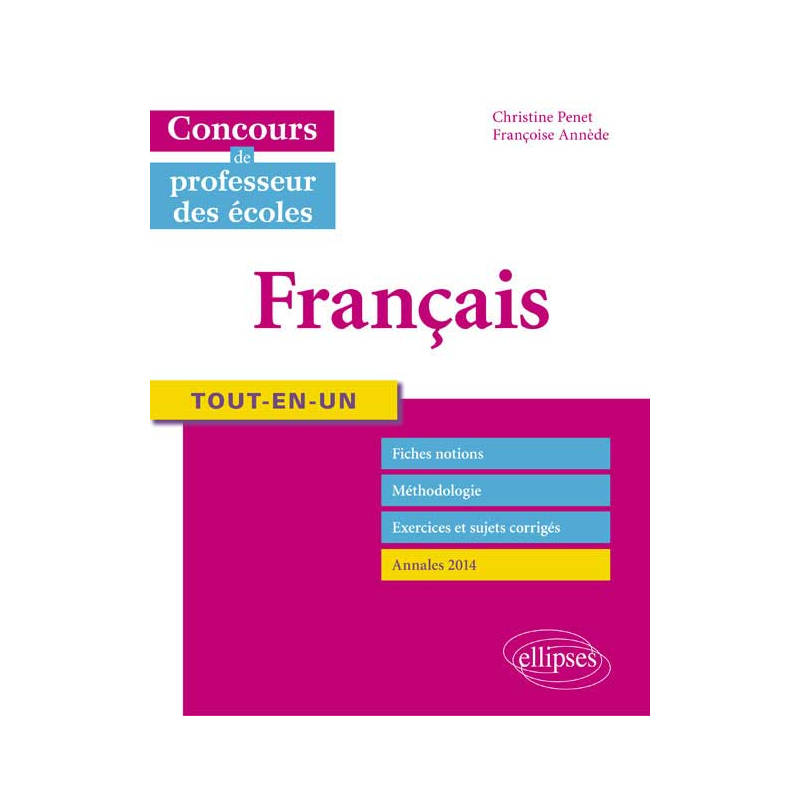 Tout-en-un Français - Concours de professeur des écoles