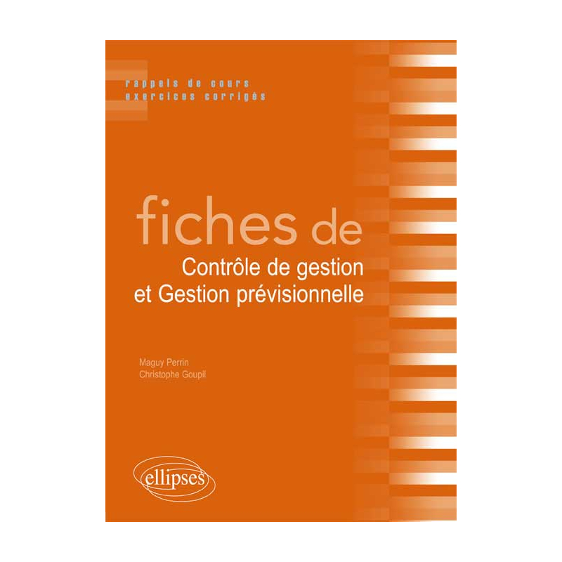 Fiches de contrôle de gestion et gestion prévisionnelle