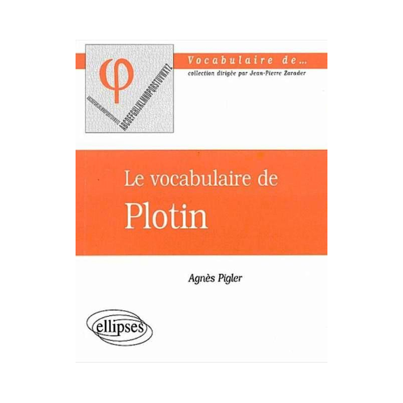 vocabulaire de Plotin (Le)