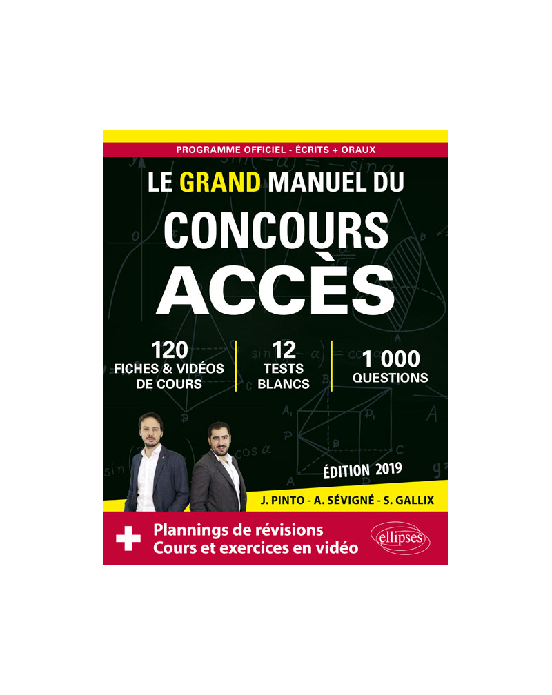 Le Manuel de Poche du concours ACCES