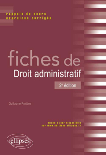 Fiches de Droit administratif, 2e édition