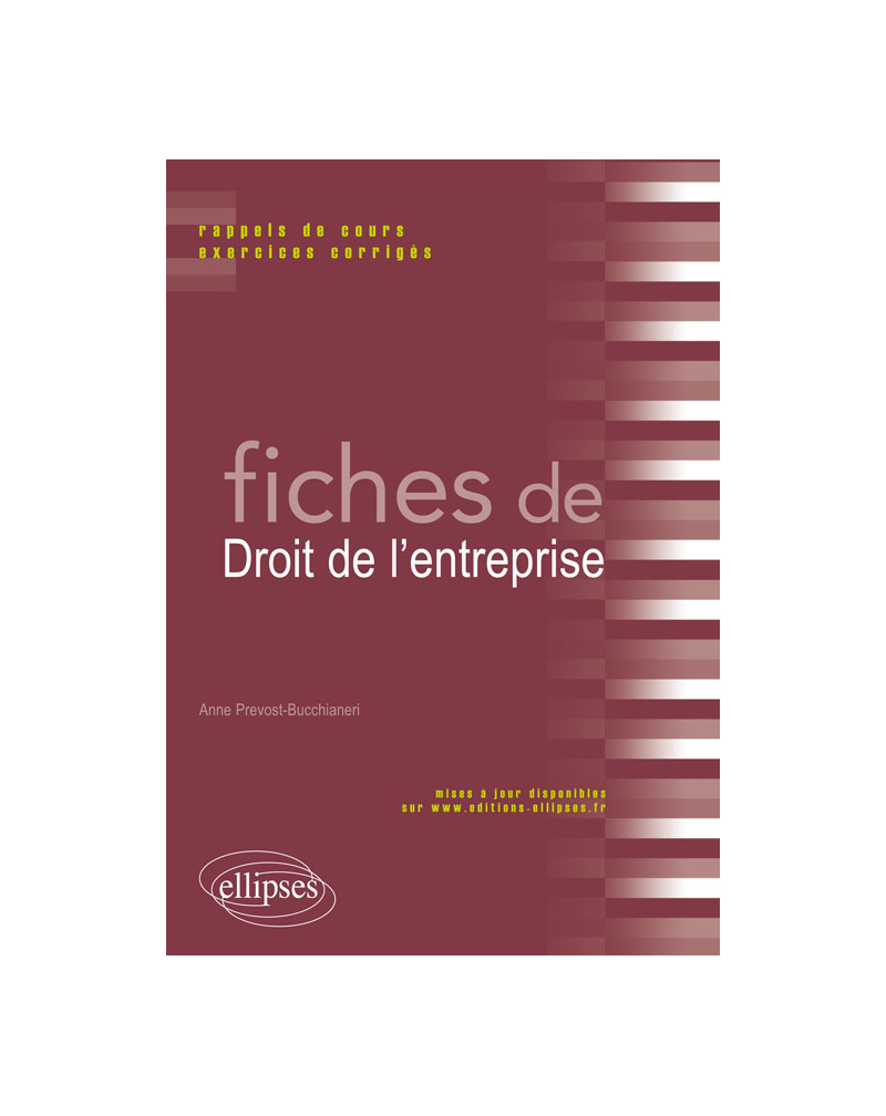 Fiches de droit de l'entreprise