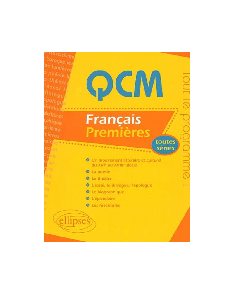 Français Premières - Toutes séries