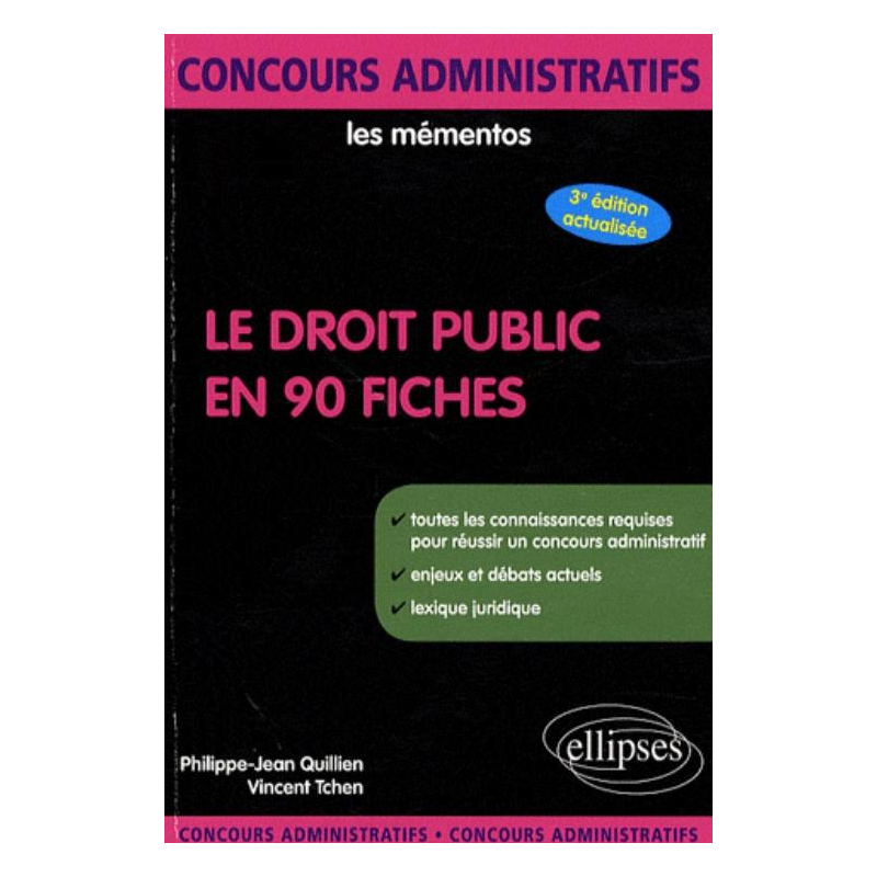 Le Droit public en 90 fiches. 3e édition