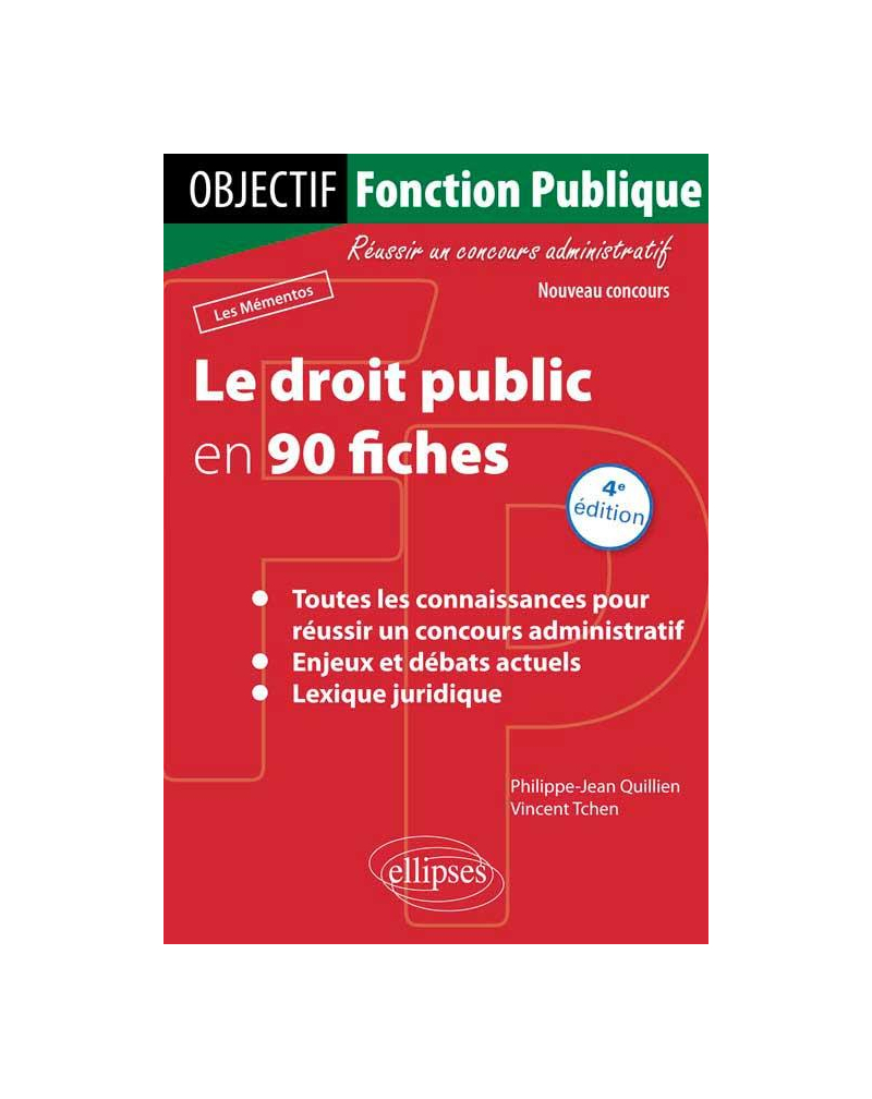 Le droit public en 90 fiches - 4e édition