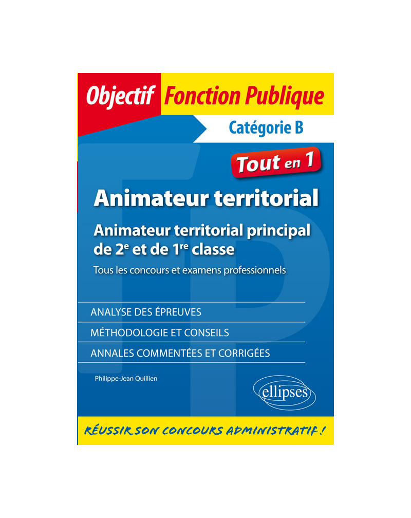 Animateur territorial - Animateur territorial principal de 2e et de 1re classe