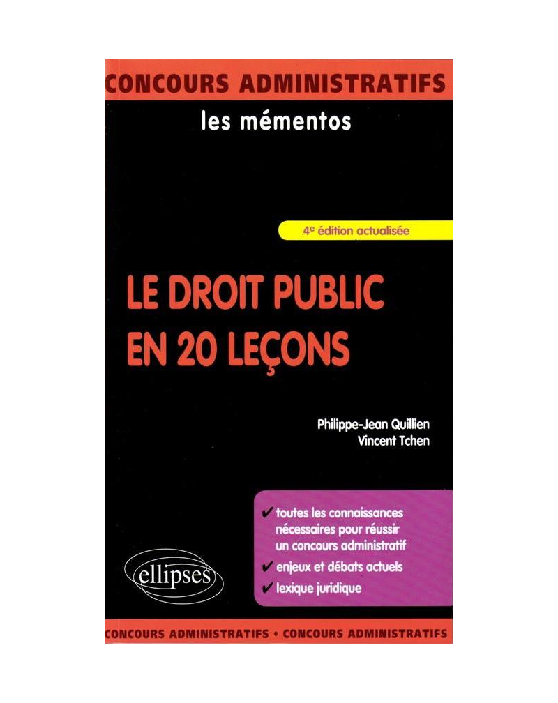 Le droit public en 20 leçons - 4e édition