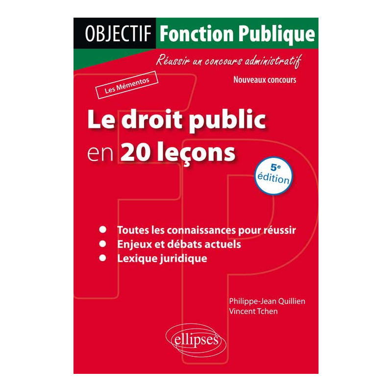 Le droit public en 20 leçons - 5e édition