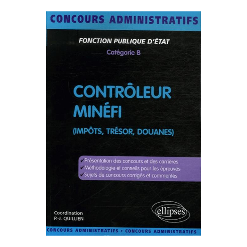 Contrôleur MINÉFI (impôts, trésor, douanes)