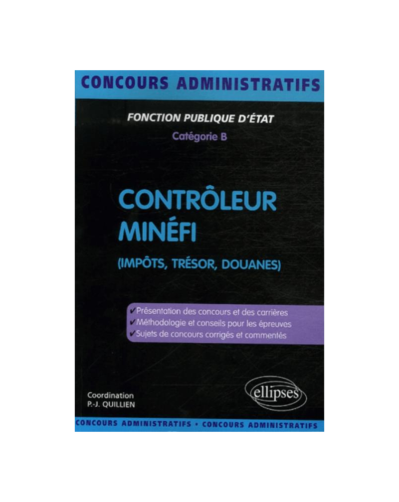 Contrôleur MINÉFI (impôts, trésor, douanes)