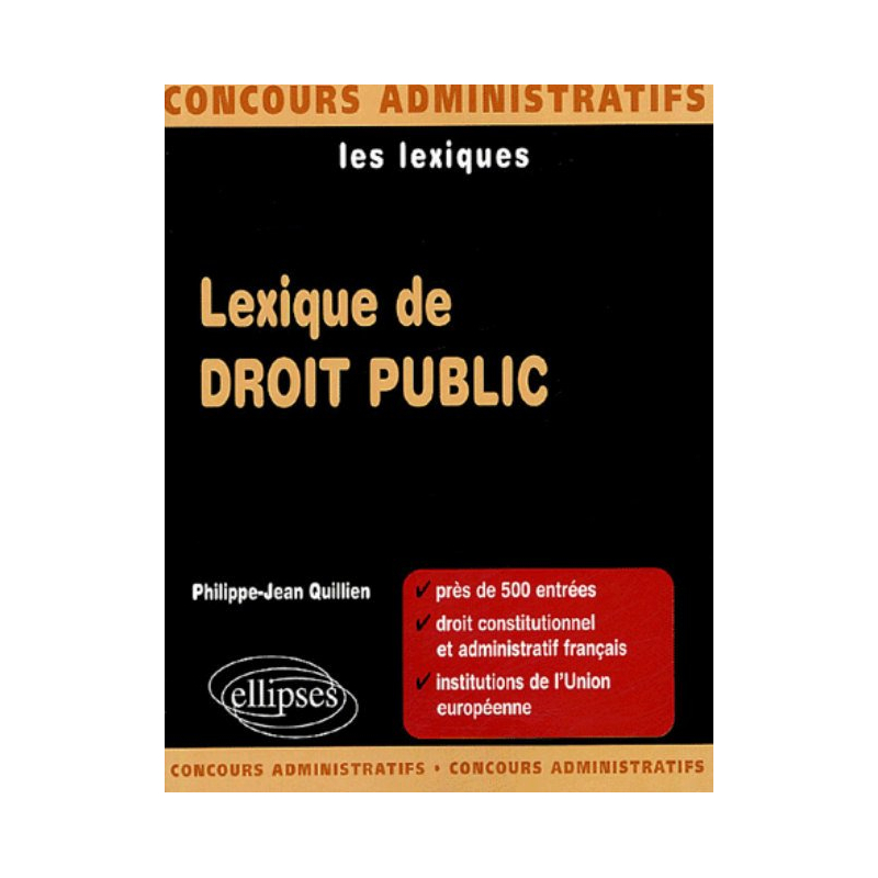 Lexique de droit public