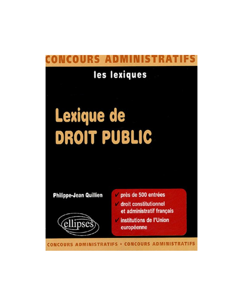 Lexique de droit public