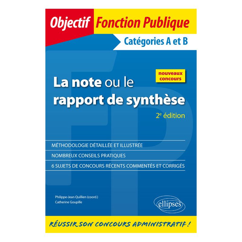 La note ou le rapport de synthèse - 2e édition