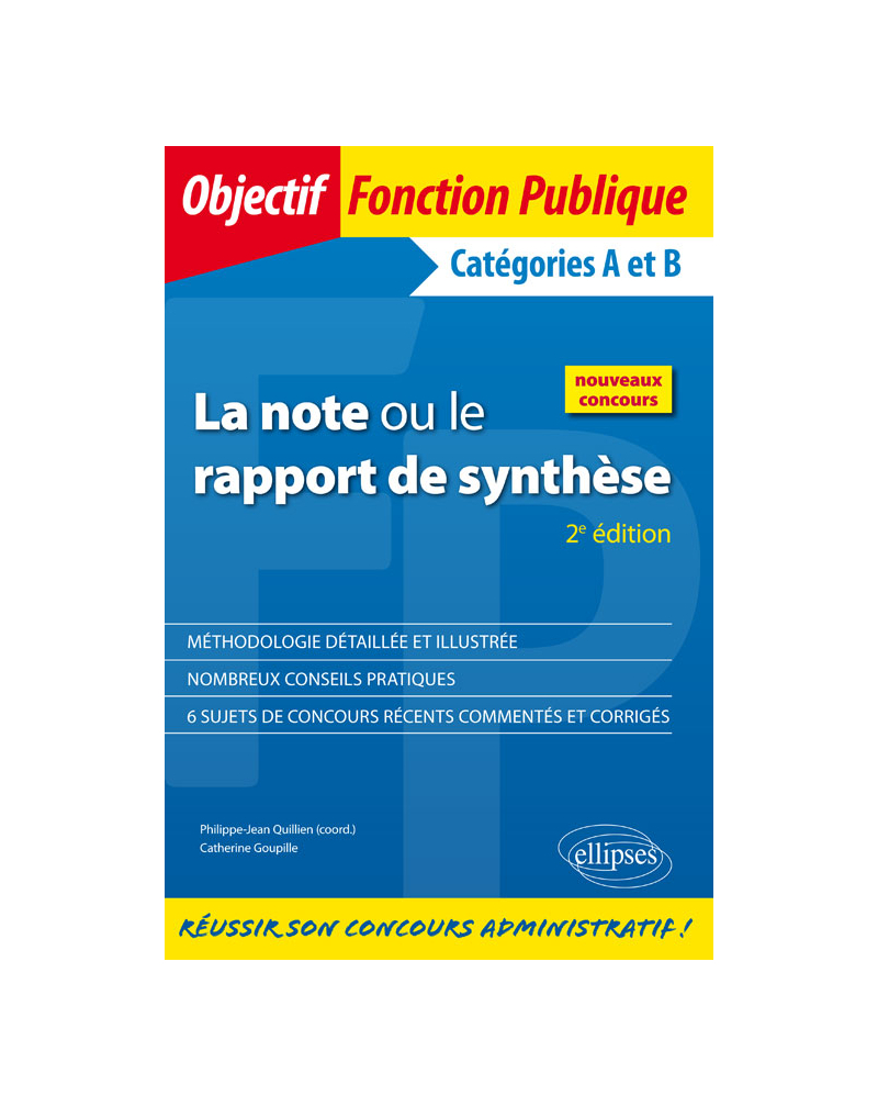 La note ou le rapport de synthèse - 2e édition
