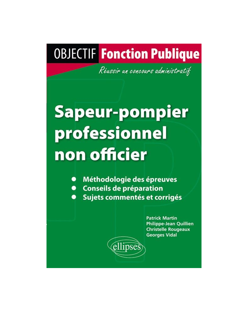 Sapeur-pompier professionnel non officier.