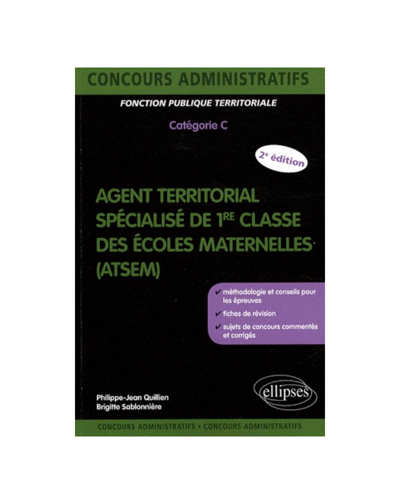 Agent territorial spécialisé des écoles maternelles (ATSEM). Nlle édition