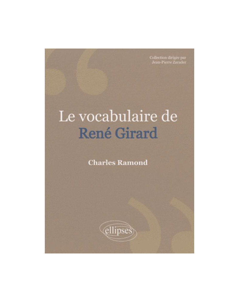 Le vocabulaire de Girard