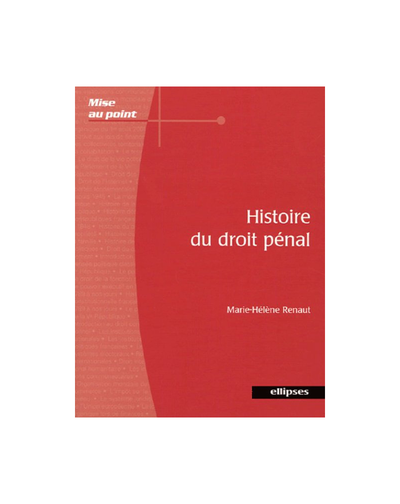 Histoire du droit pénal