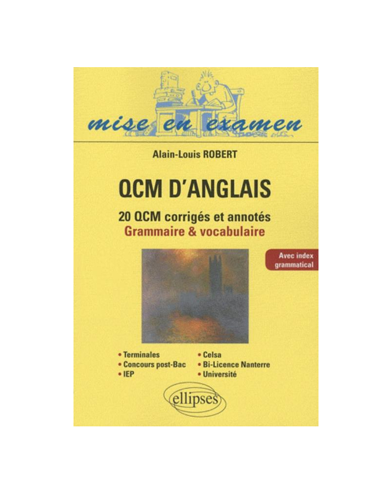 QCM d'anglais. Méthodologie et application