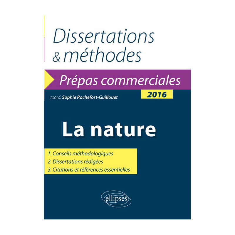 La nature. Épreuve de culture générale Prépas commerciales 2016