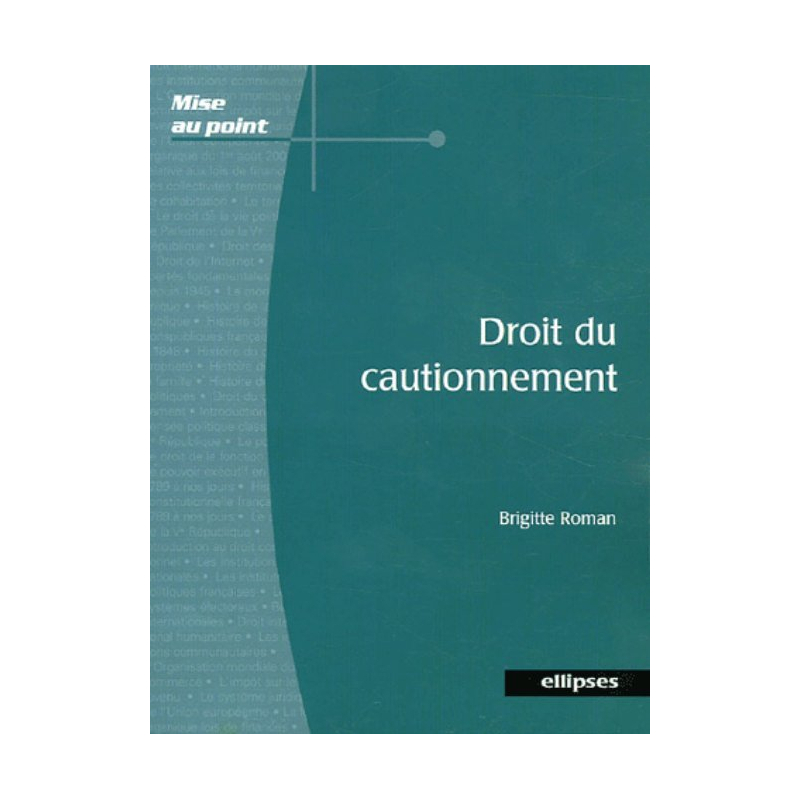Droit du cautionnement