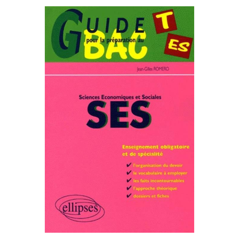Sciences économiques et sociales - Terminale ES