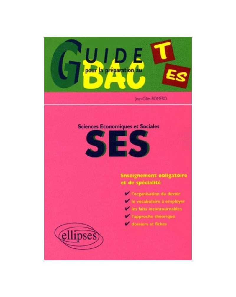 Sciences économiques et sociales - Terminale ES