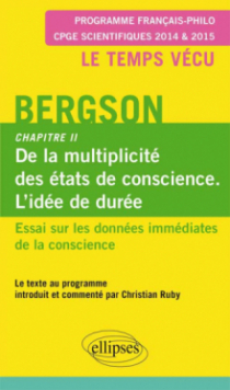 Bergson. Essai sur les données immédiates de la conscience. Chapitre II.