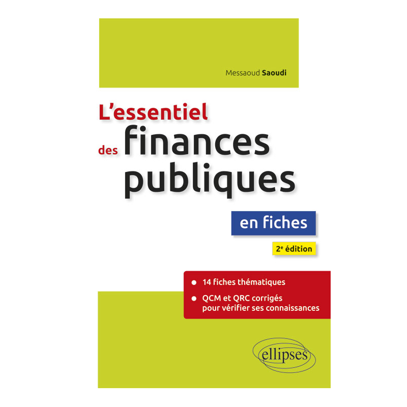 L'essentiel des finances publiques en fiches - 2e édition