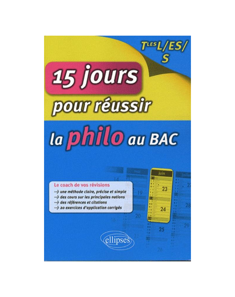 15 jours pour réussir la philo au bac