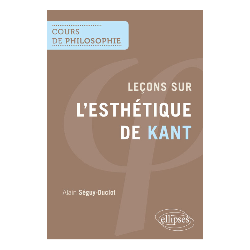 Leçons sur l'esthétique de Kant
