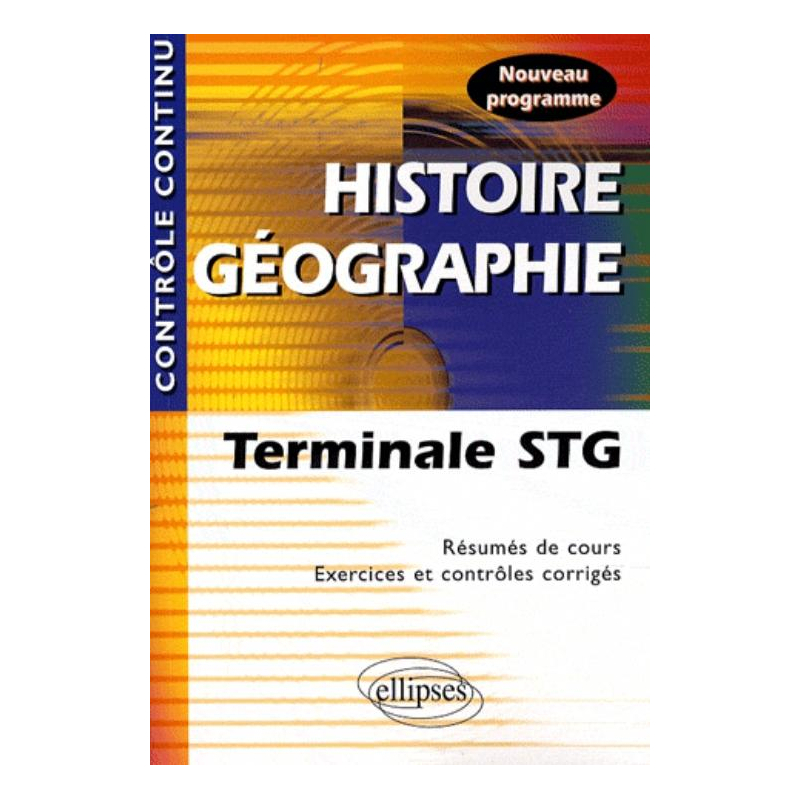 Histoire-Géographie - Terminale STG