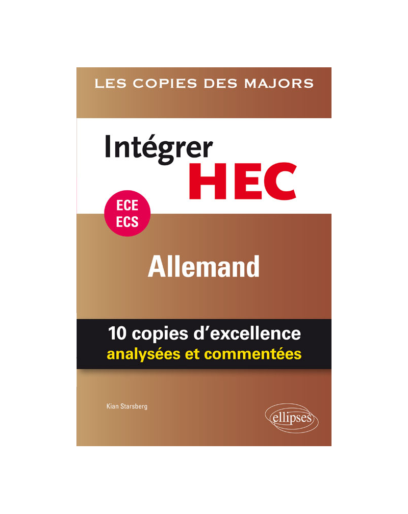 Intégrer HEC – ECE/ECS – Allemand