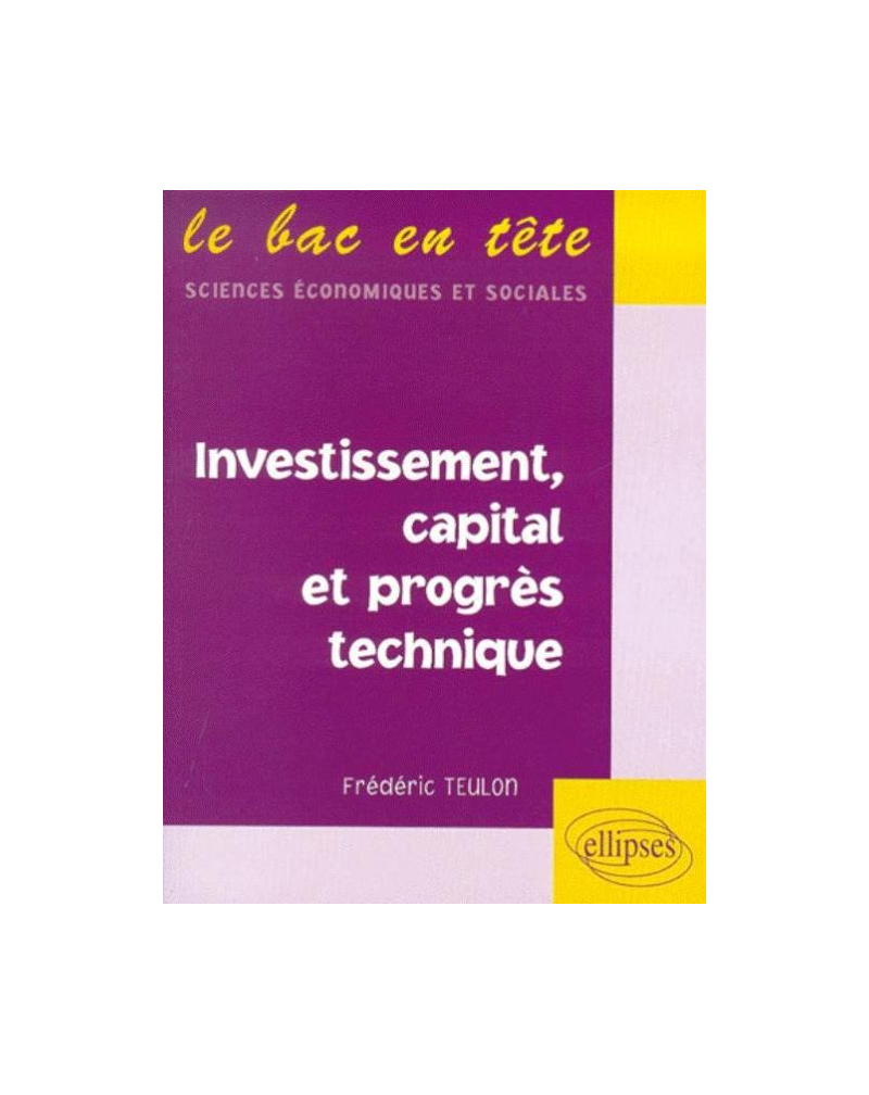 Investissement, capital et progrès technique