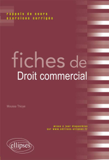 Fiches de droit commercial
