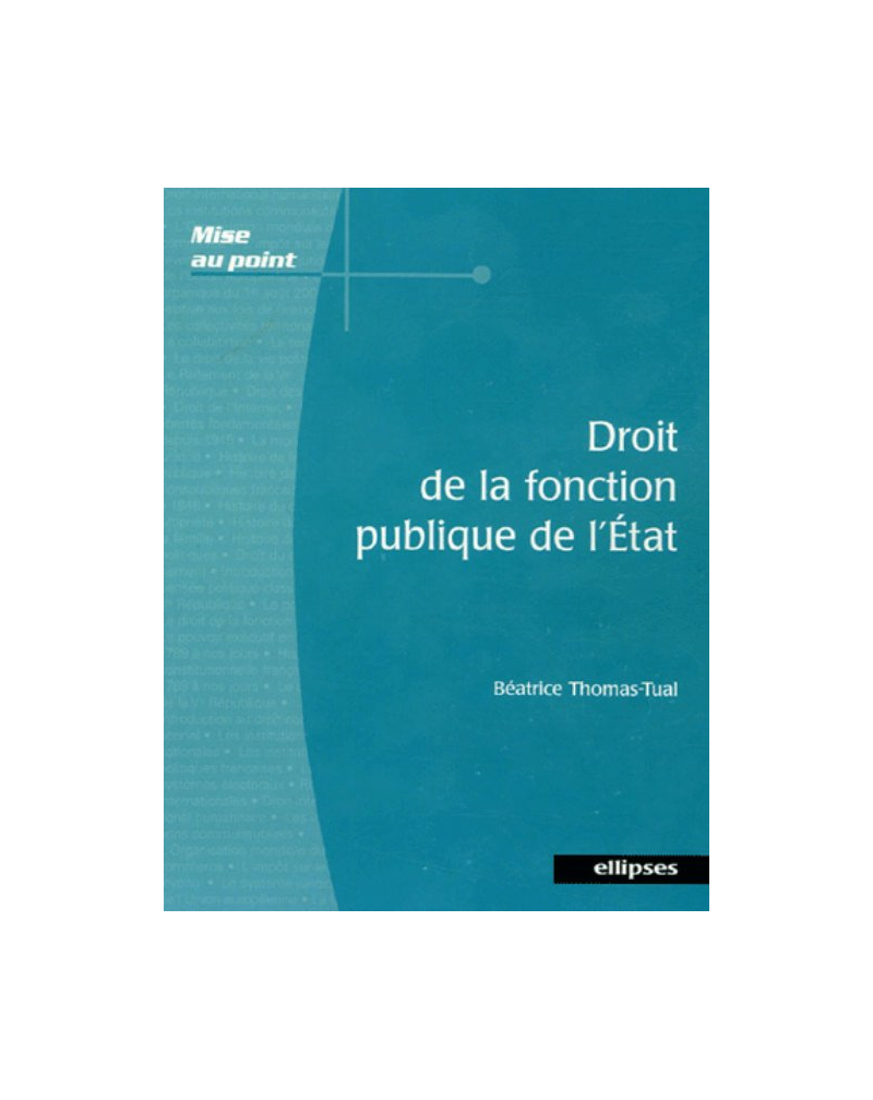 Droit de la fonction publique de l’État