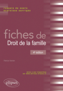Fiches de Droit de la famille - 4e édition