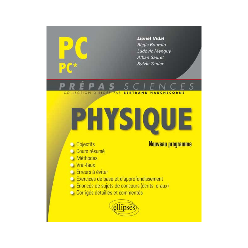 Physique PC/PC* - nouveau programme 2014