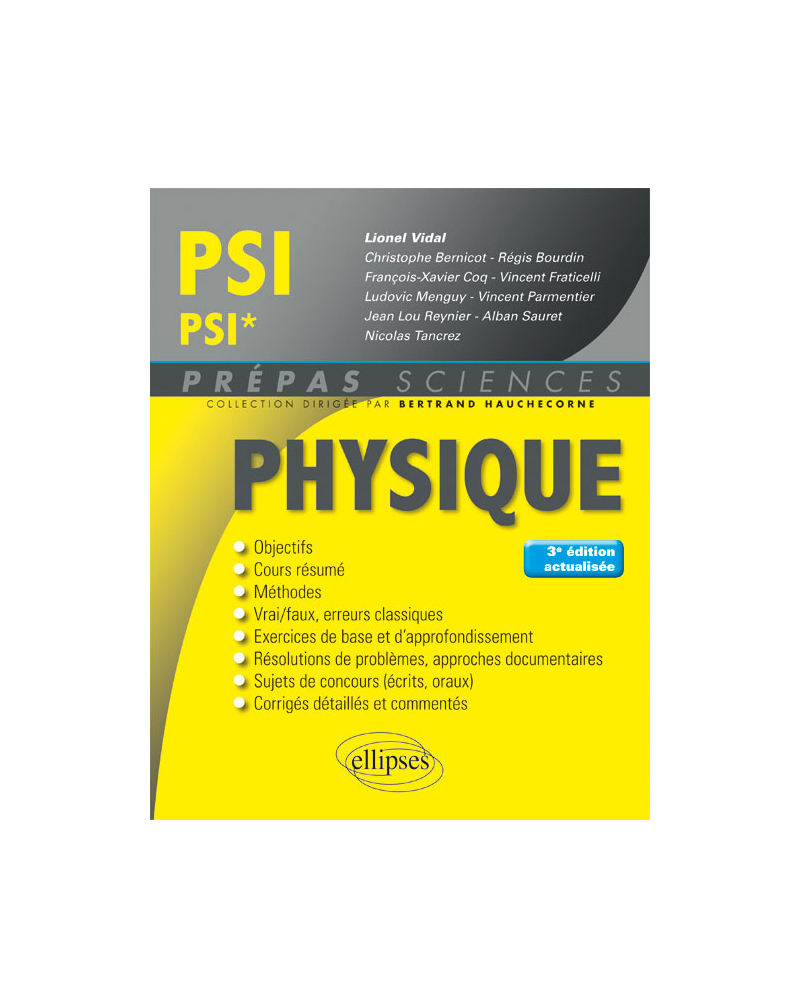 Physique PSI/PSI* - 3e édition actualisée