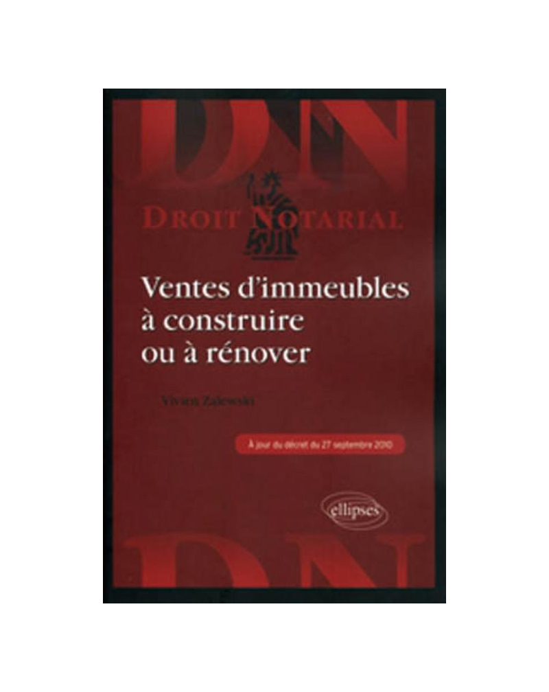 Ventes d'immeubles à construire ou à rénover
