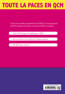 UE3 - Physique et biophysique - 1500 QCM