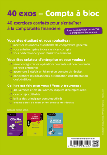 Compta à bloc. 40 exercices pour s'entraîner à la comptabilité générale - 2e édition